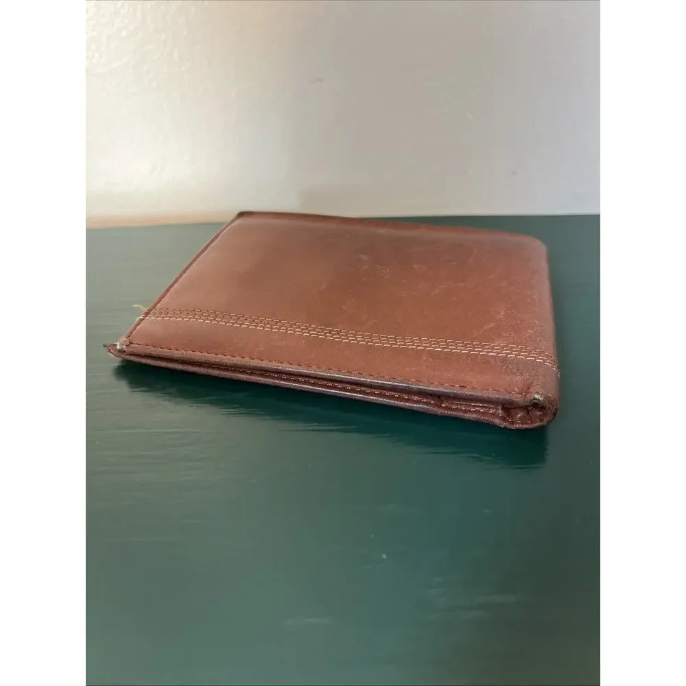Missoni Italy Brown Genuine Leather Vintage Men’s Bifold Wallet